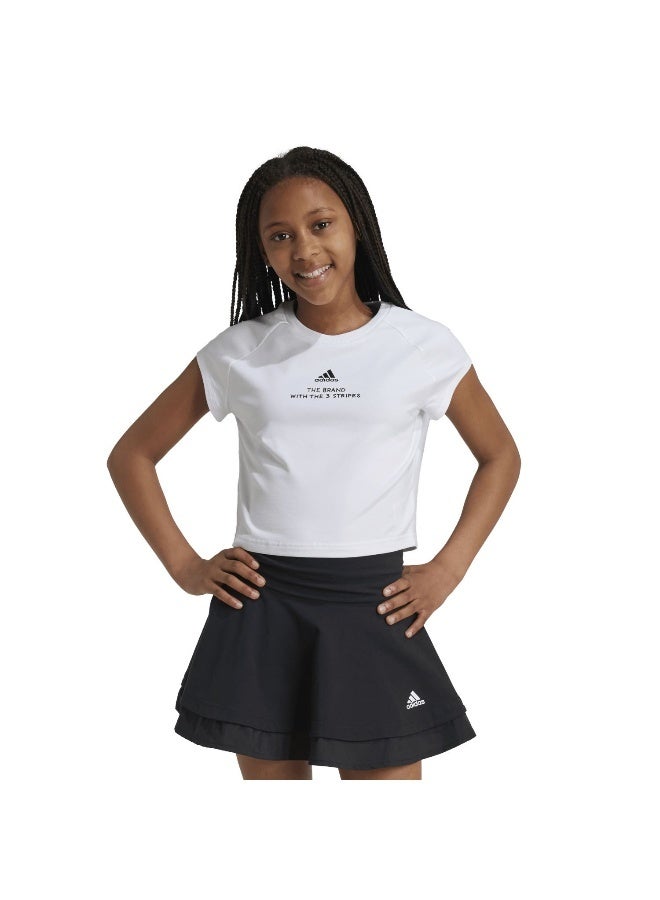 adidas Originals Jg Jam T White Training T-Shirts 7-8Y - Image 3