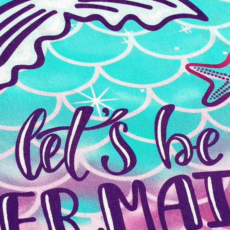 Softerry Mermaid Princess Beach Towel 30 x 60 inch Velour 100 Cotton Pink and Green Large  30 x 60  76 x 152cm - Image 4