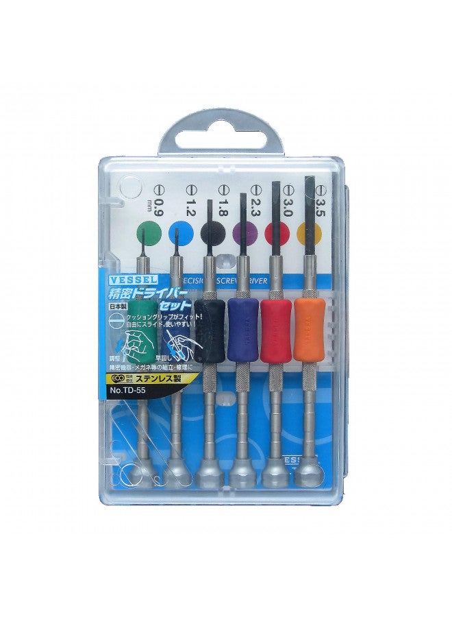 VESSEL Precision Screwdriver Set TD-55 / -0.9, -1.2, -1.8, -2.3, -3.0, -3.5