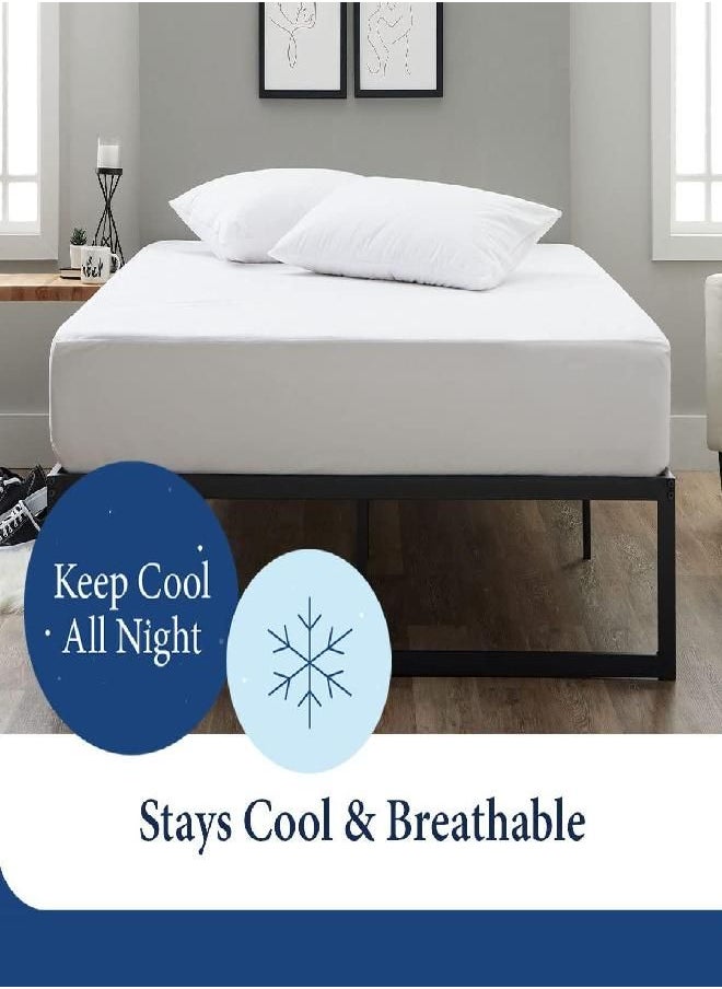 Cosy House Collection Cosy House Collection Luxury Zippered Mattress Encasement - Master Bedroom Essentials - 100% Waterproof Blend of Rayon Derived from Bamboo Fabric - Ultimate Noiseless Comfort & Cooling (Cal King)  - Image 1
