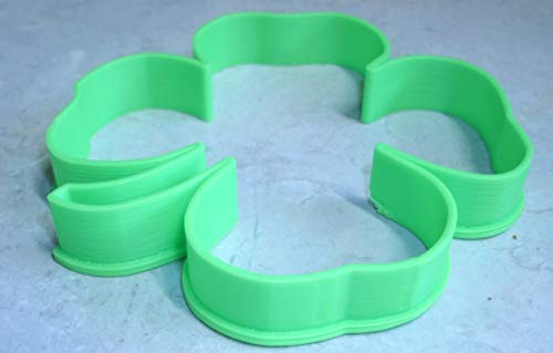 YNGLLC INSPIRED BY 4-H 4 LEAF CLOVER LUCKY OUTLINE COOKIE CUTTER MADE IN USA PR2436 - Image 5