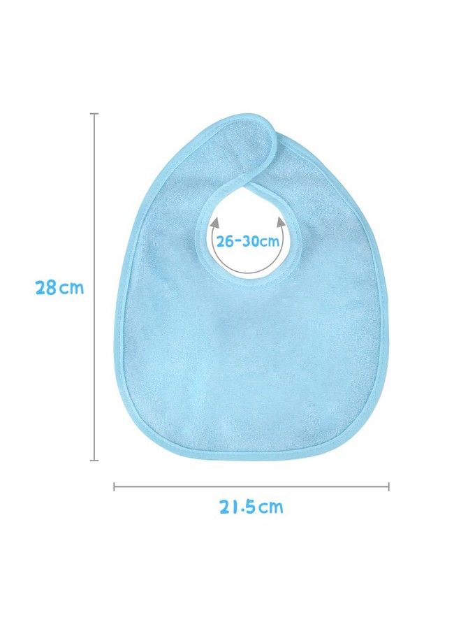 Vicloon Baby Bibs 8Pcs Terry Bib Set Baby Bibs For Boys Girlsterry Drool Cotton Bibs Waterproof Protection Adjustable Hook&Loop Closure Baby Bibs T For Feeding Drooling(Color)  - Image 3