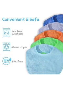 Baby Bibs 8Pcs Terry Bib Set Baby Bibs For Boys Girlsterry Drool Cotton Bibs Waterproof Protection Adjustable Hook&Loop Closure Baby Bibs T For Feeding Drooling(Color) - pzsku/ZE5C3506A9EE67879CE8EZ/45/_/1688970395/6eb1945e-0808-4e2b-a912-3e07f411827b