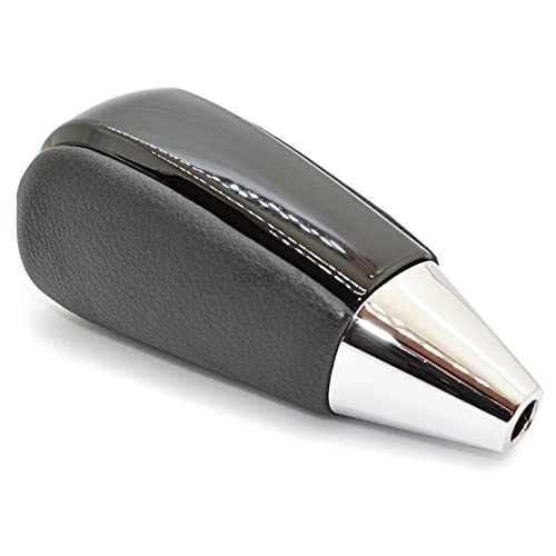 SHIFTIN Black Leather Piano Gear Shift Knob for Toyota Land Cruiser 4Runner Sequoia Tundra and Lexus LX (Black Leather/Piano Black) - Image 5