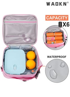 Children's Lunch Box, Rainbow Laser Tote Leakproof Insulated Lunch Bag Reusable Insulated Bento Bag Picnic Ice Bag Girls Simple Shoulder Bag for School and Outdoor Backpack (pink) - pzsku/ZE5C3516F499951C45429Z/45/_/1728570724/dcd1b590-0e4c-42cf-b4c0-a653b2a4129c