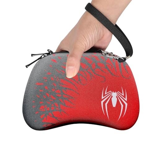 New World Black/Red Universal Travel EVA Game Controller Carrying Storage Case ,Game Controller Holder Home Safekeeping Protective Cover Compatible with PS5/PS4/XBOX/Switch Pro Controller - Image 5