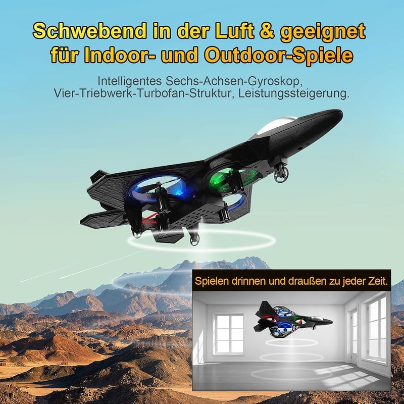 L0712 طائرة رياضية بتقنية RC بتردد 2.4GHz باللون الرمادي - Image 2