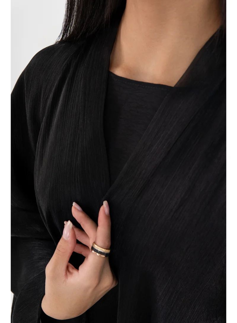 Ophelia  LUNA Abaya for Women – Midnight Color | Elegant Modest Wear Abaya with Flowing Silhouette for Women | Best Price UAE