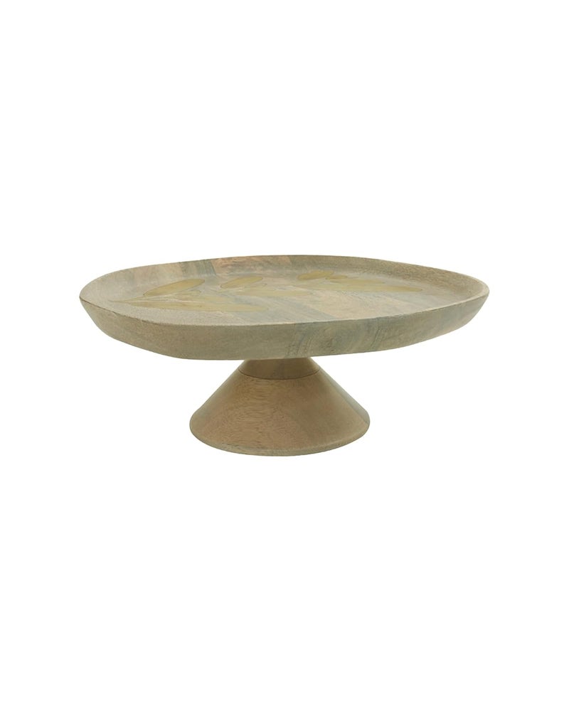 Ellementry Wisteria HandPainted Leaf Design Cake Stand 1181x1112x453 Wedding Rustic Celebrations Dessert Display Birthday Party Elegant Serving Platter - Image 1