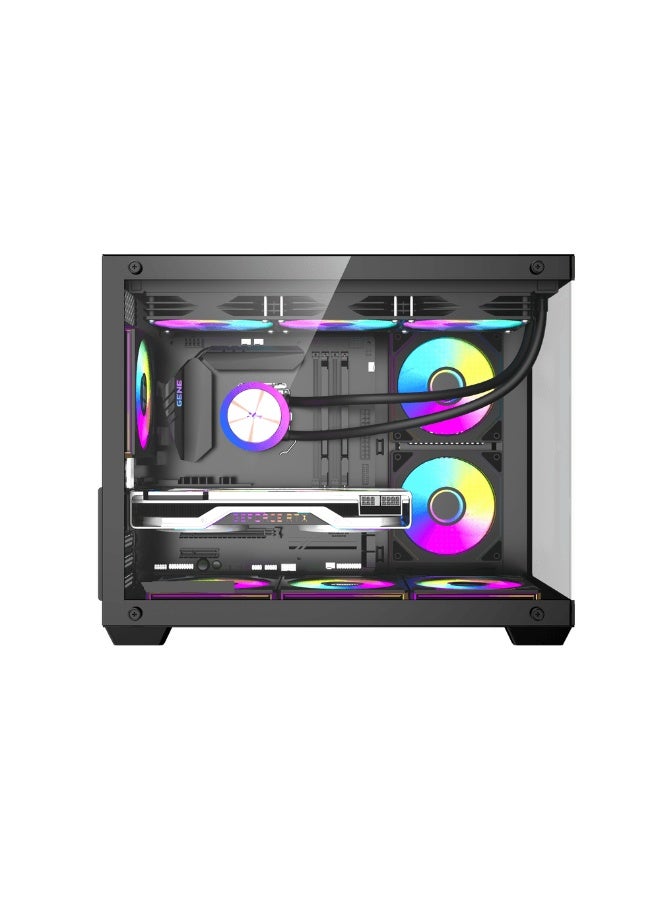 EMARAT GAMERS Gaming Desktop PC – Intel Core i5-14400F, RTX 5060 8GB, 16GB DDR5 6000MHz, 1TB NVMe SSD, B760 Motherboard, RGB Air Cooler, 650W PSU, Black Case black - Image 3