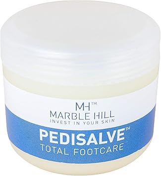 Marble Hill PediSalve Foot Cream Fast Relief Very Dry Feet Hard Skin Cracked Heels Diabetic Foot Care Eczema Shea butter Vit E Developed by Medical Doctor Marble Hill 100g - Image 1