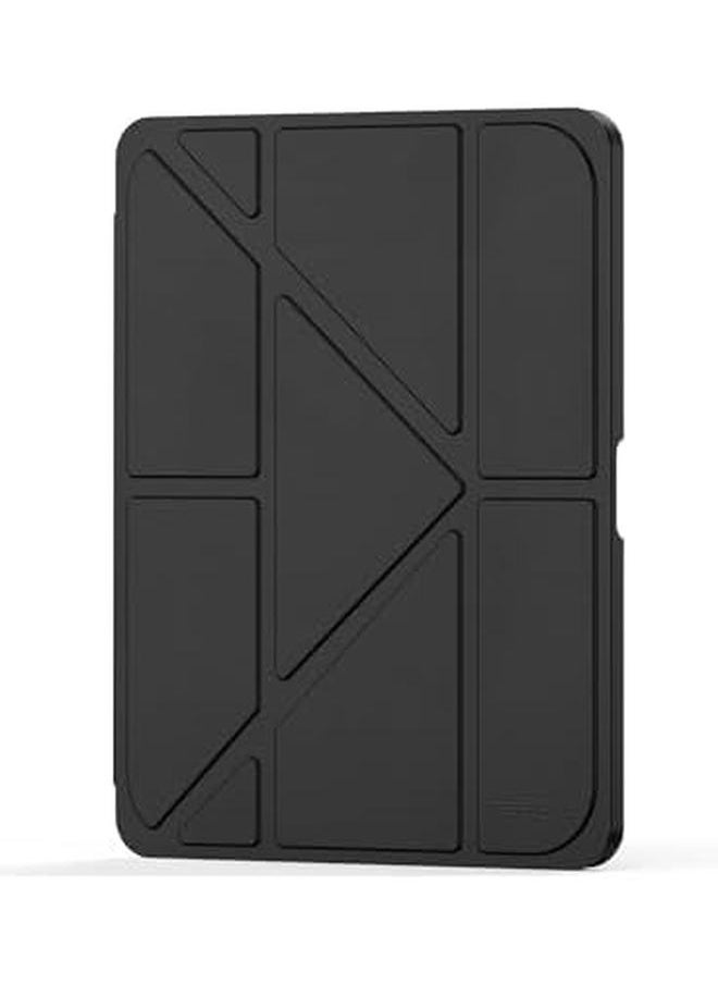erorex - iPad Terra Mini 6 2021 Case With Pencil Holder Slim Smart Cover Stand 2 In 1 Black Clear - Image 1