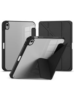 iPad Terra Mini 6 2021 Case With Pencil Holder Slim Smart Cover Stand 2 In 1 Black Clear