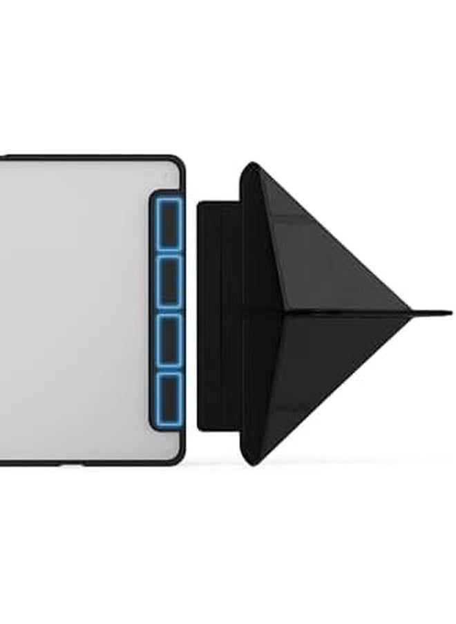 erorex - iPad Terra Mini 6 2021 Case With Pencil Holder Slim Smart Cover Stand 2 In 1 Black Clear - Image 1