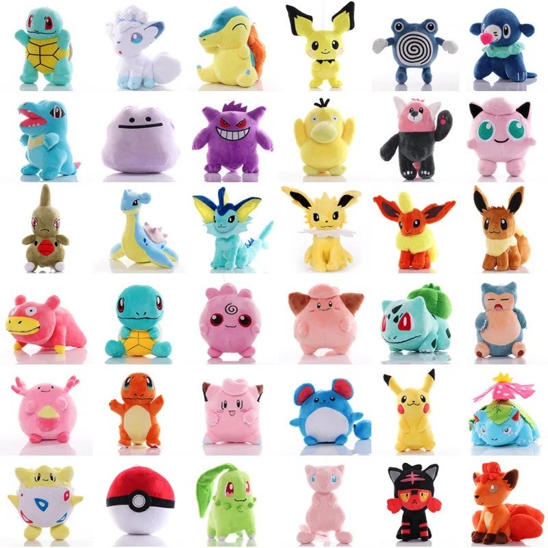 Y&D Plush Toys 8 Inches 140 Models Kawaii Poke Soft Doll for Claw Machine Kids Toy - Image 2