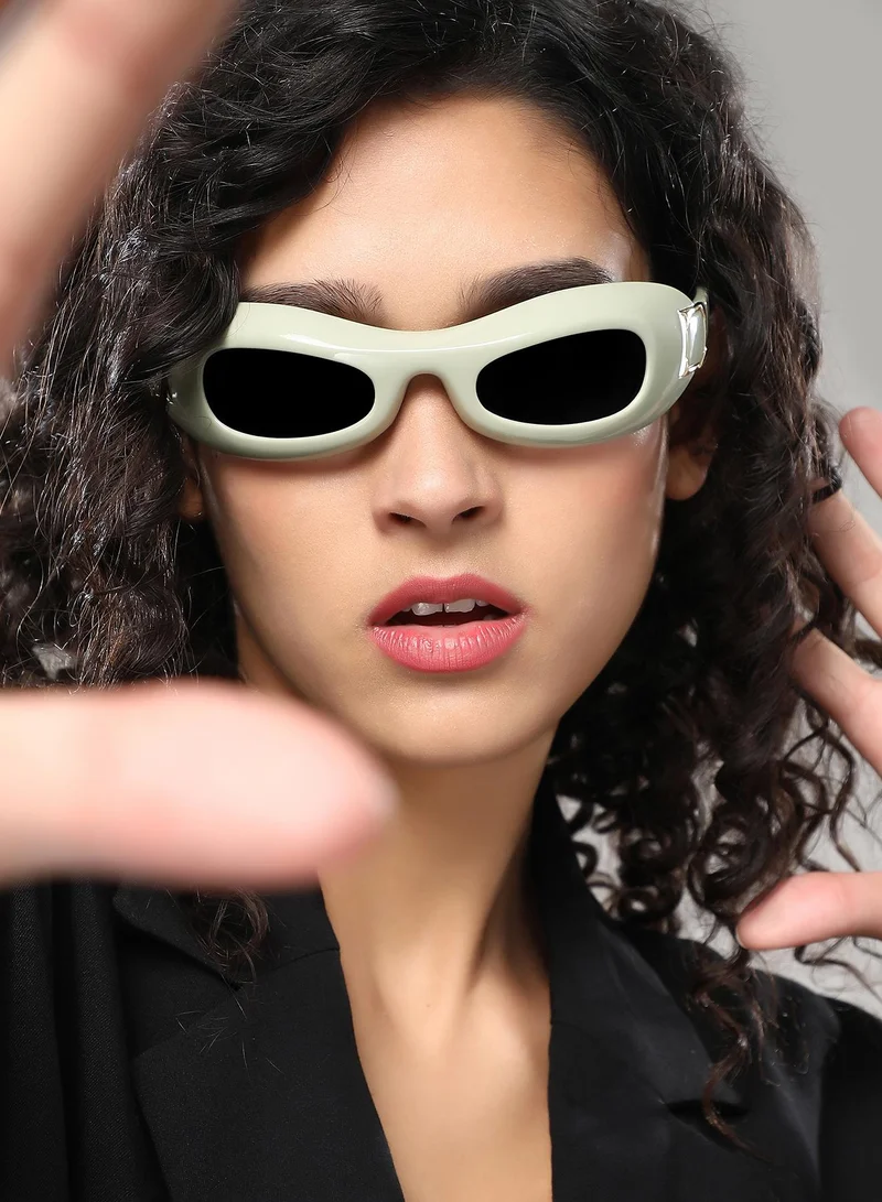 Haute Sauce Polarized Full Rim Wraparound Sunglasses For Women