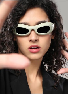 Haute Sauce Polarized Full Rim Wraparound Sunglasses For Women  - Image 3