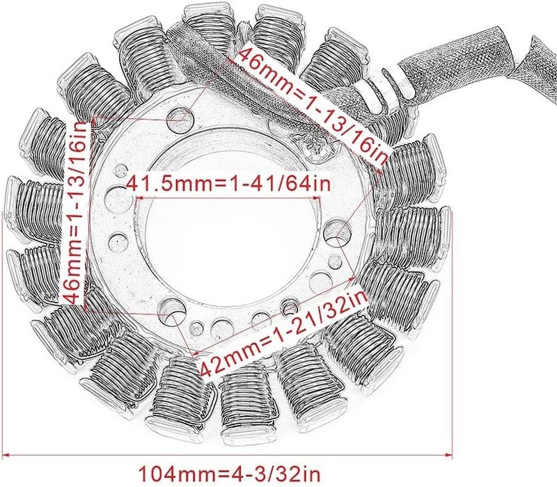 Wivplex Motorcycle Magneto Engine Generator Stator Coil for Yamaha TMAX 500 - Image 2