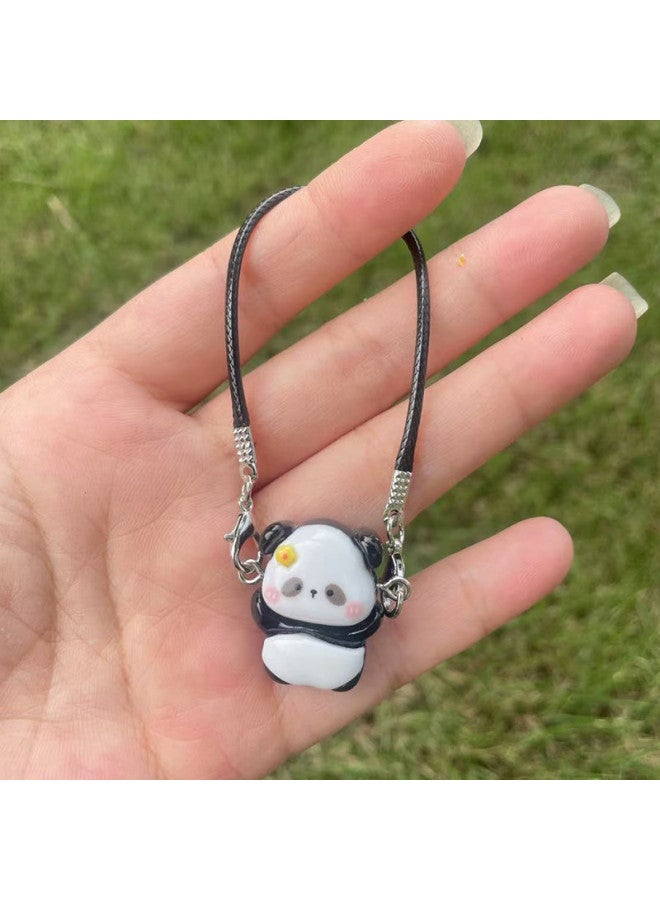 Doll House Mini Miniature Apple Doll Panda Model Cute Crossbody Bag OB11 Doll Clothes Accessories Accessories Pendant 