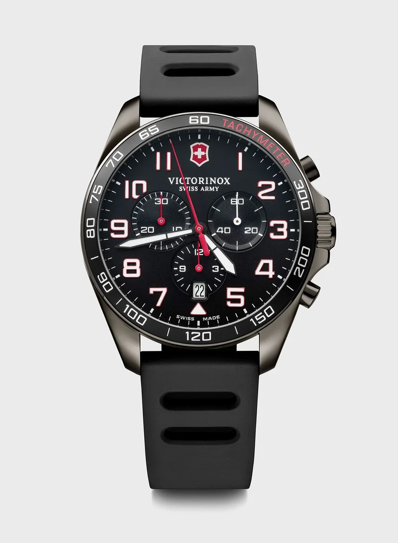 Victorinox Classic Rubber Strap Analog Watch