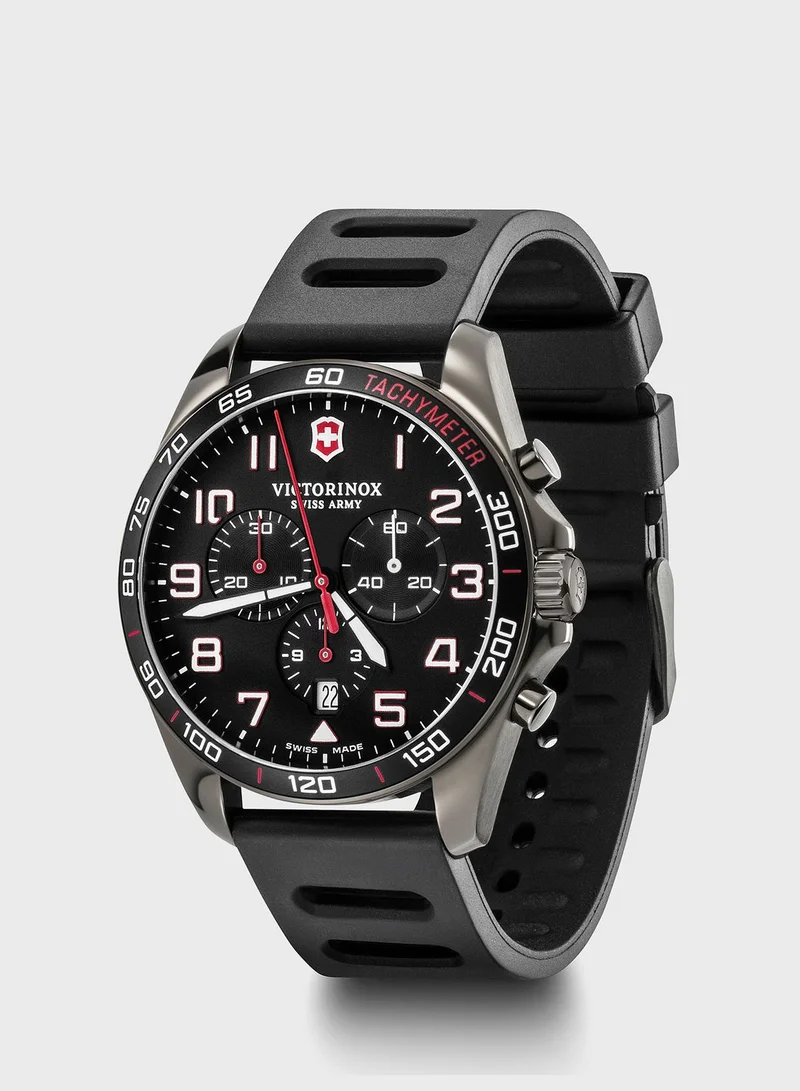 Victorinox Classic Rubber Strap Analog Watch