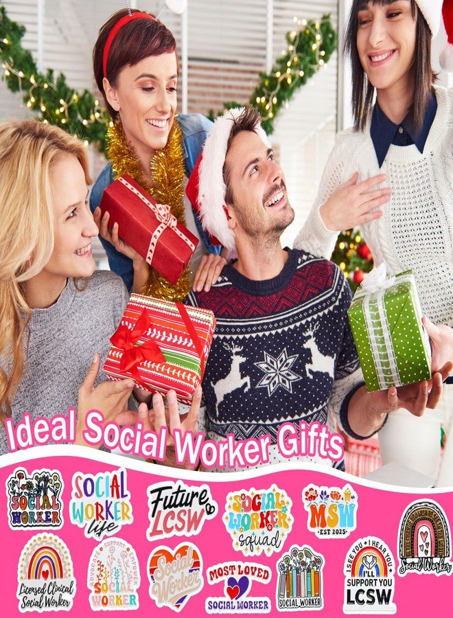 تونديامو مجموعة تونديمو من 36 قطعة من دبابيس الأخصائيين الاجتماعيين، هدايا تقديرية بالجملة لعيد الميلاد، دبابيس معدنية مطلية بالمينا، مناسبة للعاملين والمساعدين والطلاب والمتطوعين والرجال والنساء، هدايا لحفلات المكاتب. - Image 4