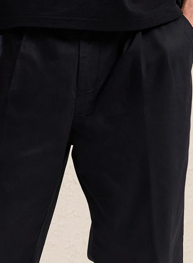 Styli Mid Rise Oversized Pleated Trousers
