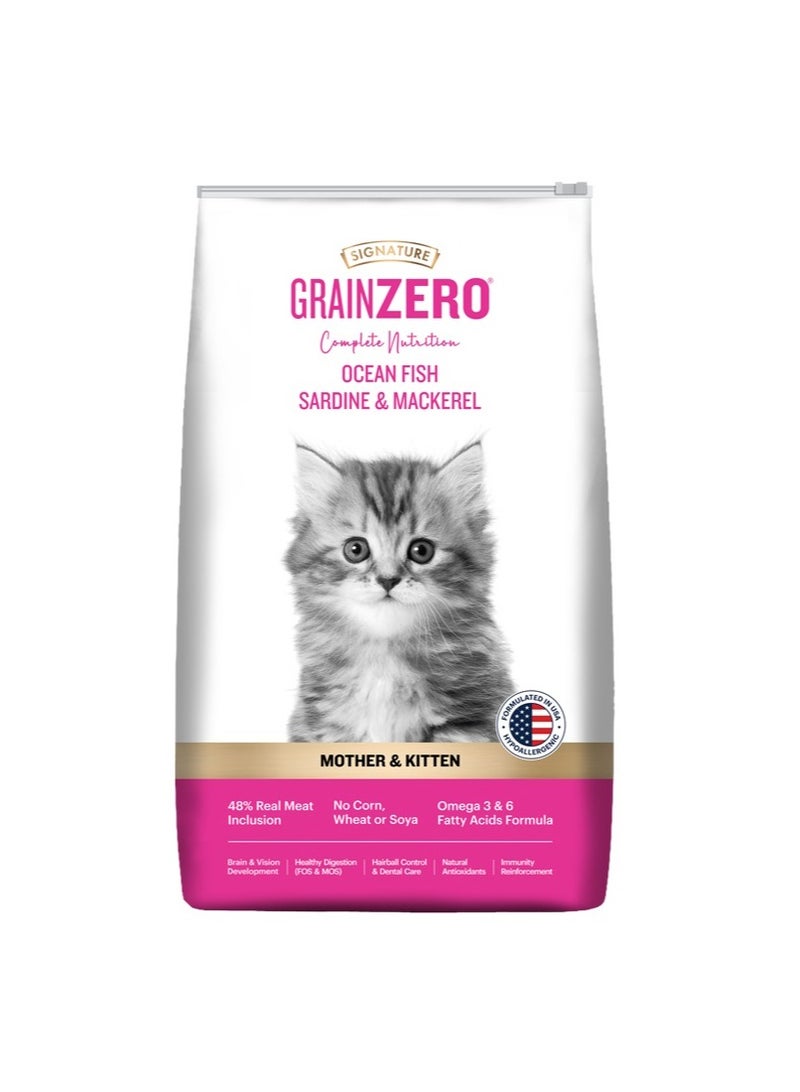 Grain Zero طعام جاف للقطط الصغيرة من سمك السردين والماكريل - Image 1