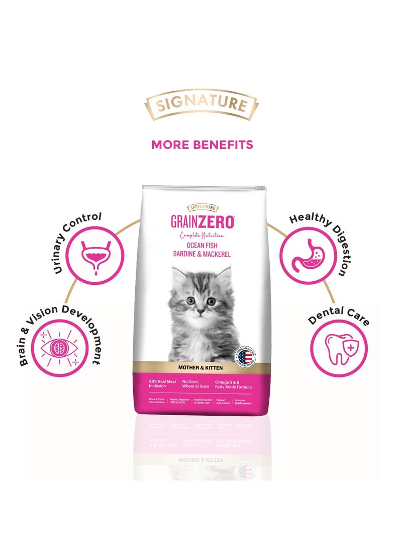 Grain Zero طعام جاف للقطط الصغيرة من سمك السردين والماكريل - Image 5