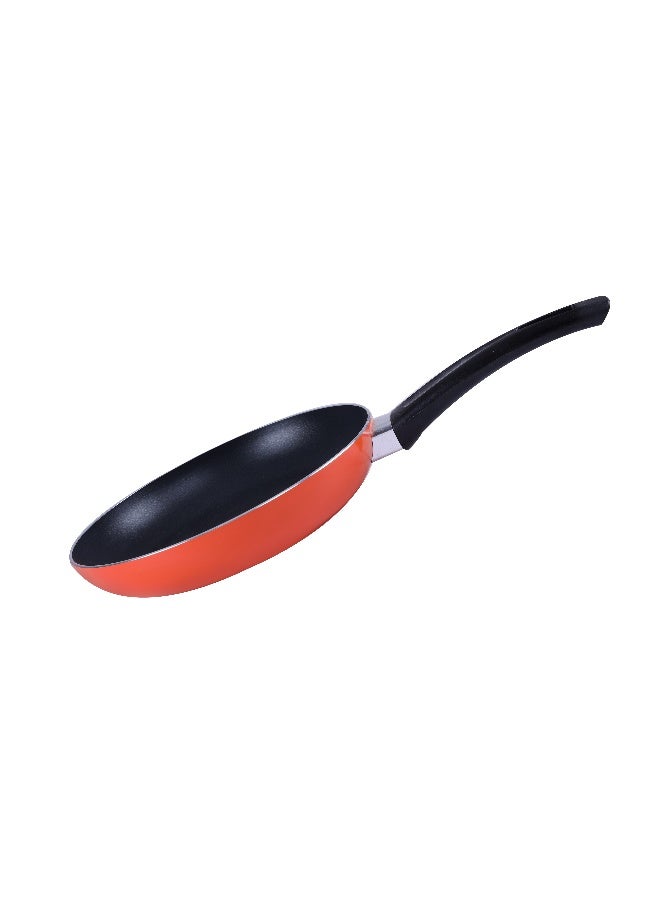 Royalford RF7802OR 3Pcs Aluminium Fry Pan  24 & 18 Cm with Slotted Turner - Non-Stick Fry Pan | Ergonomic Handle | Dishwasher Safe, Evenly Heating 2 Layer, Induction Base | Ideal for Frying Sauting Stir-Frying Multicolor - Image 4