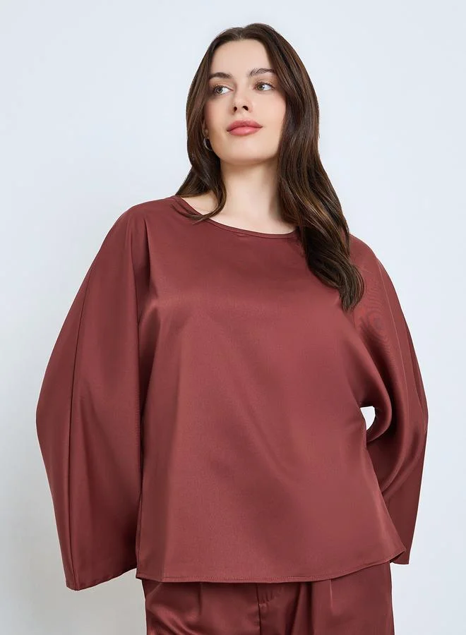 Styli Women Casual Long Sleeve Top and Pants Co-Ords