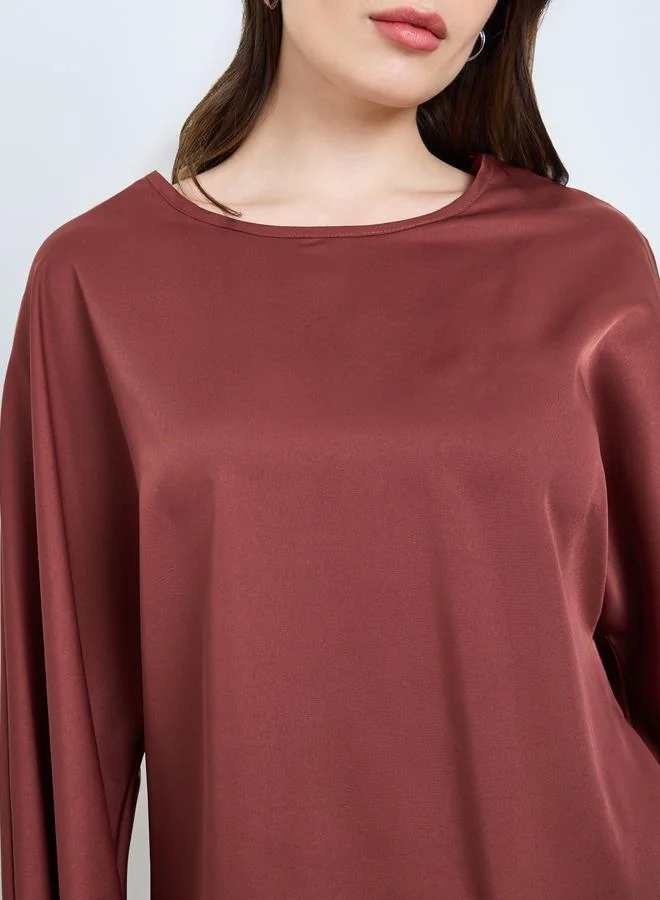 Styli Women Casual Long Sleeve Top and Pants Co-Ords