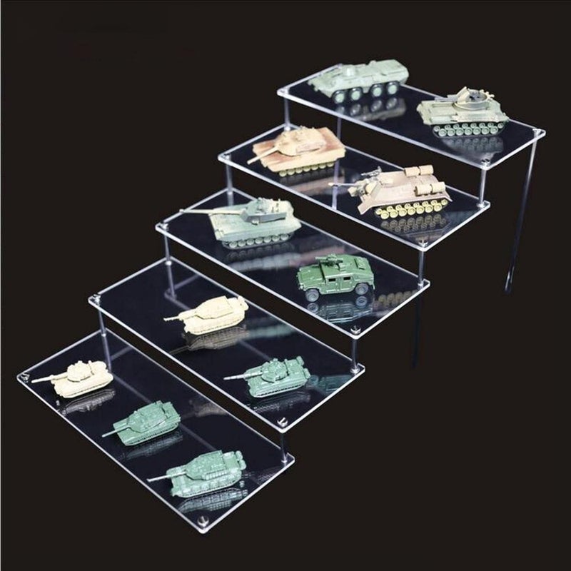 klarako Transparent Acrylic Display Stand Holder for Shot Glasses, Perfume & Organizer Holder, Crystals Collectibles Decoration , 5 Ladder - Image 4