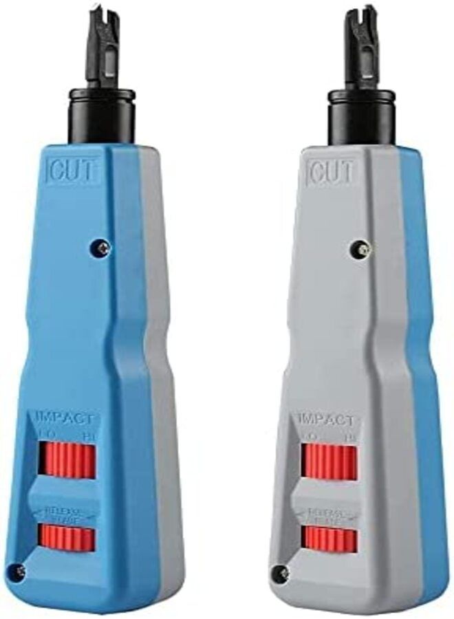 DKURVE أداة الضغط لأسفل من DKURVE® مع 5 قطع من مقبس Keystone RJ45 Cat6، وأداة تجريد الأسلاك الصغيرة - Image 2