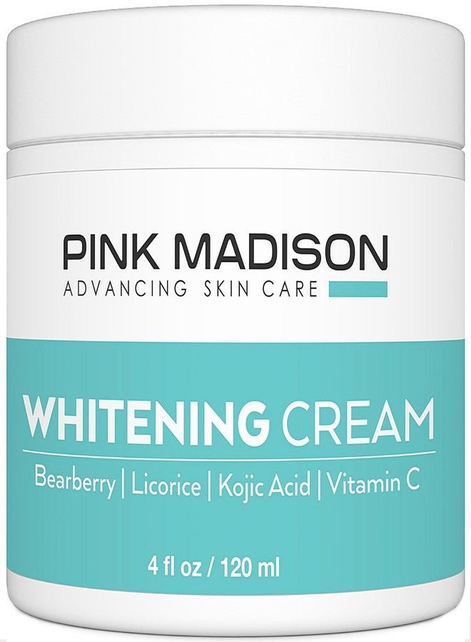 Pink Madison® Skin Lightening Cream with Kojic Acid Vitamin C Hyaluronic Acid. Natural Brightening Lotion for Melasma, Hyperpigmentation and Dark Skin Age Spots - Image 1