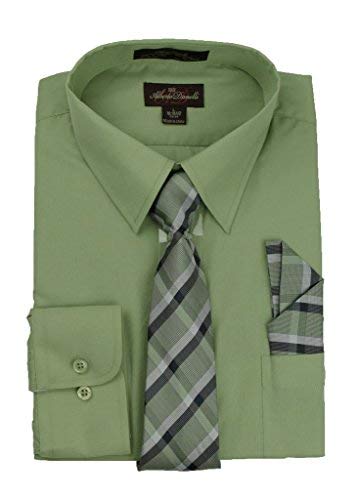 Alberto Danelli Men's Dress Shirt & Tie Set, Regular Fit, Long Sleeve, Big & Tall Sizes Up to 5XL - Image 3