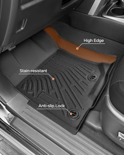 DrCarNow All-Weather Floor Mats for Toyota 4Runner 2024 2023 2022 2021 2020 2019 2018 2017 2016 2015 2014 2013 (Only Fit 5-Seat W/o Sliding Cargo Tray), Heavy Duty & Ideal Gift for Toyota 4Runner Accessories - Image 5