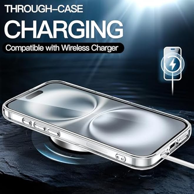 JETech Case for iPhone 16 61Inch NonYellowing Shockproof Phone Bumper Cover AntiScratch Clear Back Clear - Image 5