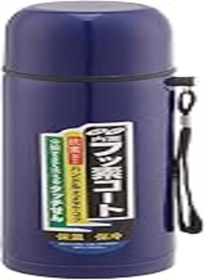 Rustomart stainless steel thermos flask, 0.5 liter - blue