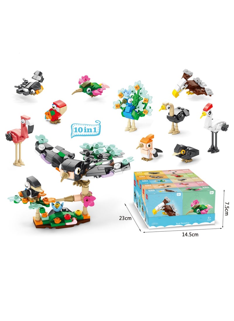 Generic - 10-In-1 Bird Paradise, Animal Building Block Assembly Kit Games And Engineering Toys, Suitable For Children And Teenagers, Suitable For Gifts - Image 1