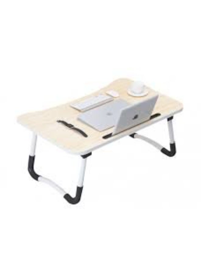 2 Piece set ( Portable Folding bed Table, Laptop Desk With ipad and Cup Holder Adjustable Lap Tray Notebook Stand,Foldable Non-slip Legs Reading Table Tray for working,studing,camping)