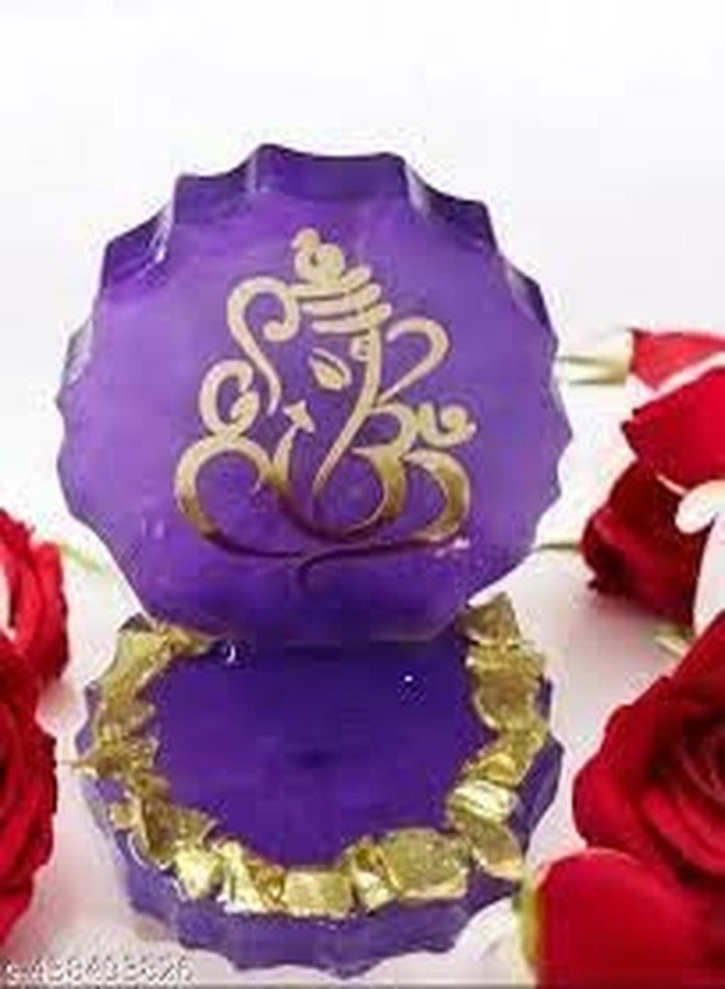 IRIKA Pack of 2 Golden Embossed Ganeshji Resin Sheets – A4 Size | Art & Craft Insert Sheet - Image 2