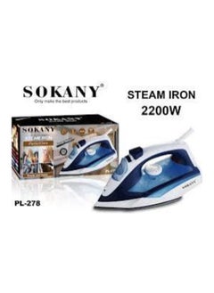 Sokany PL-278 Steam Iron Steam Control Spray Function 2200W