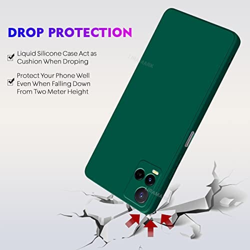 LIRAMARK Silicone Soft Back Cover Case for Vivo Y21 / Y21s / Y33s (Silicone Green) - Image 5