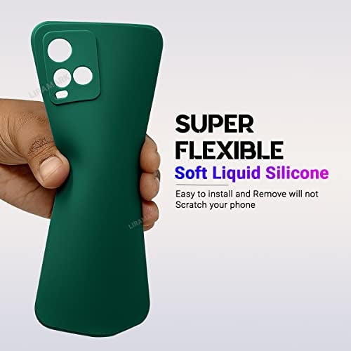 LIRAMARK Silicone Soft Back Cover Case for Vivo Y21 / Y21s / Y33s (Silicone Green) - Image 4