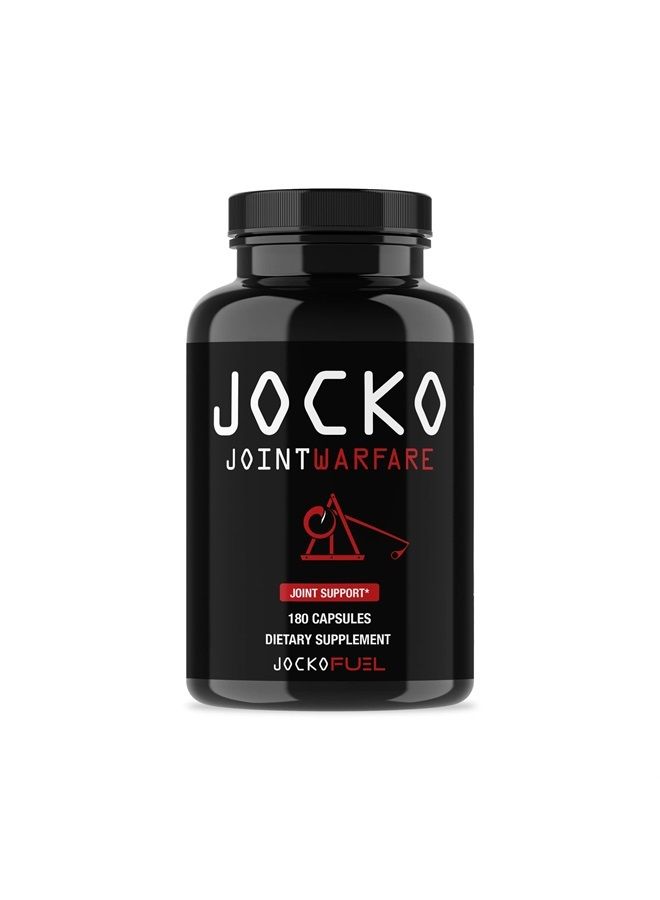 Jocko Fuel Joint Support Supplement - Glucosamine MSM for Joint Pain, Mobility, & Flexibility w/Turmeric & Boswellia (180 Capsules) - Image 1