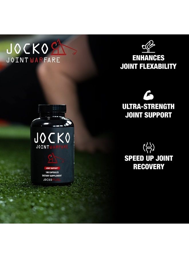 Jocko Fuel Joint Support Supplement - Glucosamine MSM for Joint Pain, Mobility, & Flexibility w/Turmeric & Boswellia (180 Capsules) - Image 3
