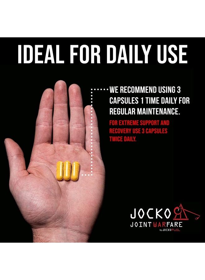 Jocko Fuel Joint Support Supplement - Glucosamine MSM for Joint Pain, Mobility, & Flexibility w/Turmeric & Boswellia (180 Capsules) - Image 5