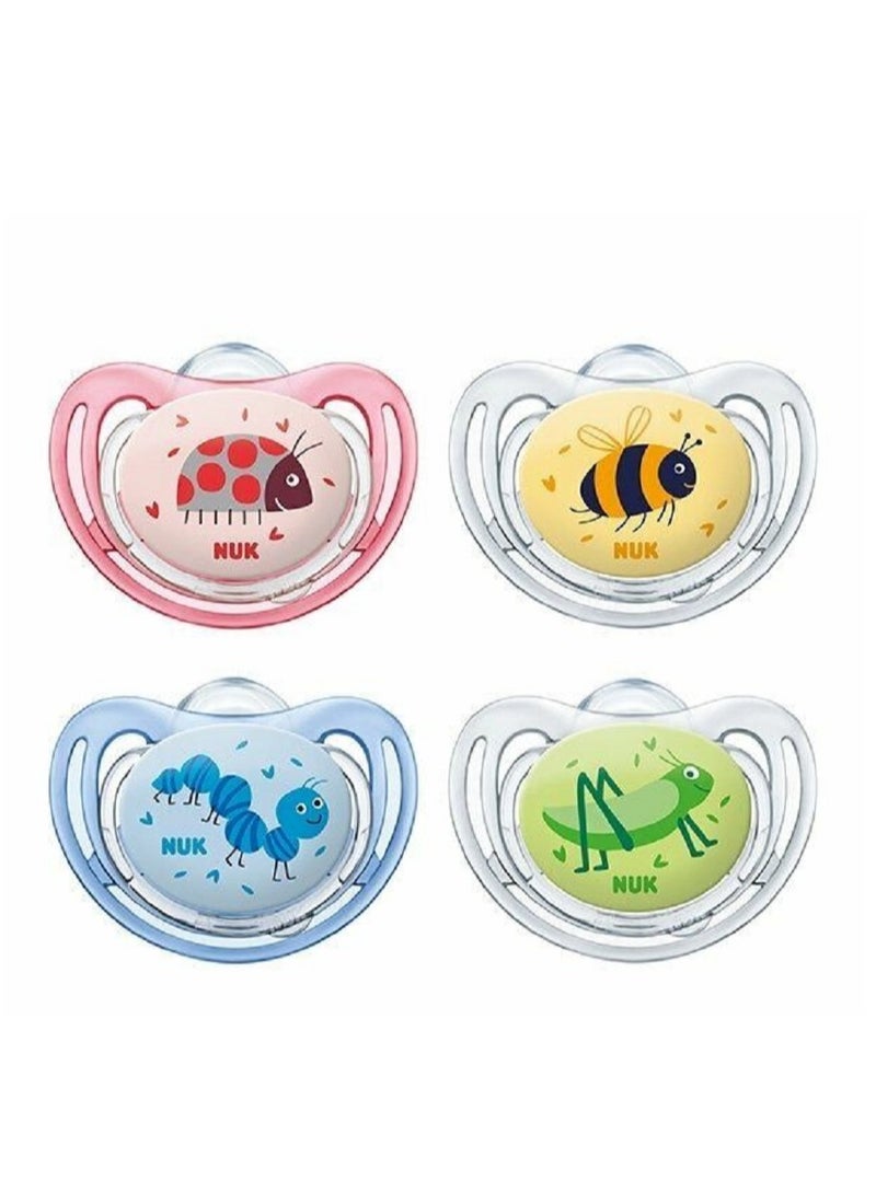 NUK Nuk Silicone Soother Caterpillar Freestyle Classic 6-18m Pack of 1 - Image 3