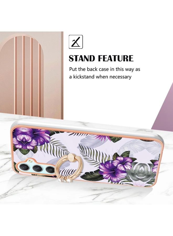 S-TOP Case For Samsung Galaxy A25 5G Electroplating IMD TPU Phone Case with Ring - Image 3